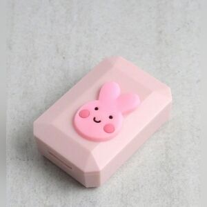 Cute Pink Bunny Contact Lens Case + Tools BNIB